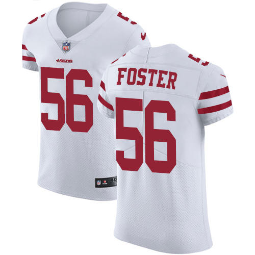 Nike 49ers #56 Reuben Foster White Men's Stitched NFL Vapor Untouchable Elite Jersey - Click Image to Close